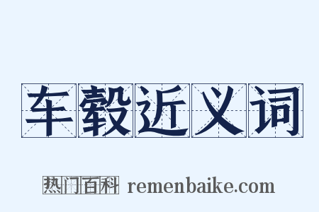 车毂近义词是什么意思的图片